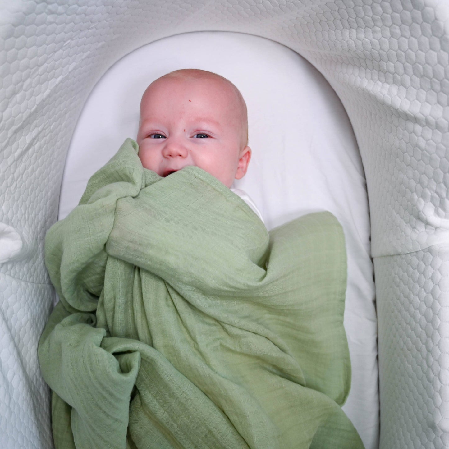 Green Baby Swaddle Blanket
