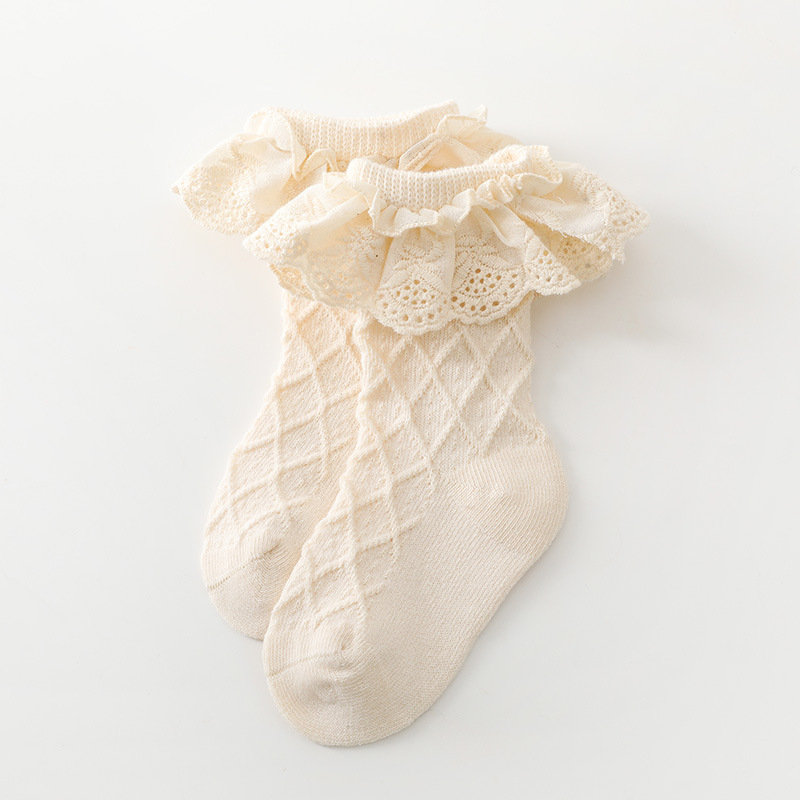Annie & Charles® baby socks with ruffles