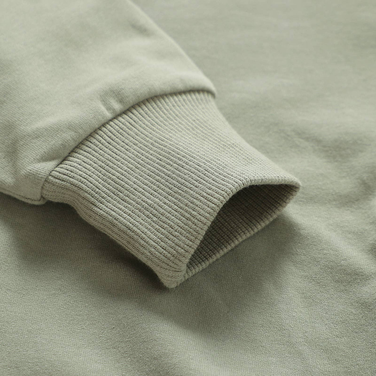 Almond Bud - The French Terry Organic Cotton Beach Jogger Set: Muted Sage / 12-18M