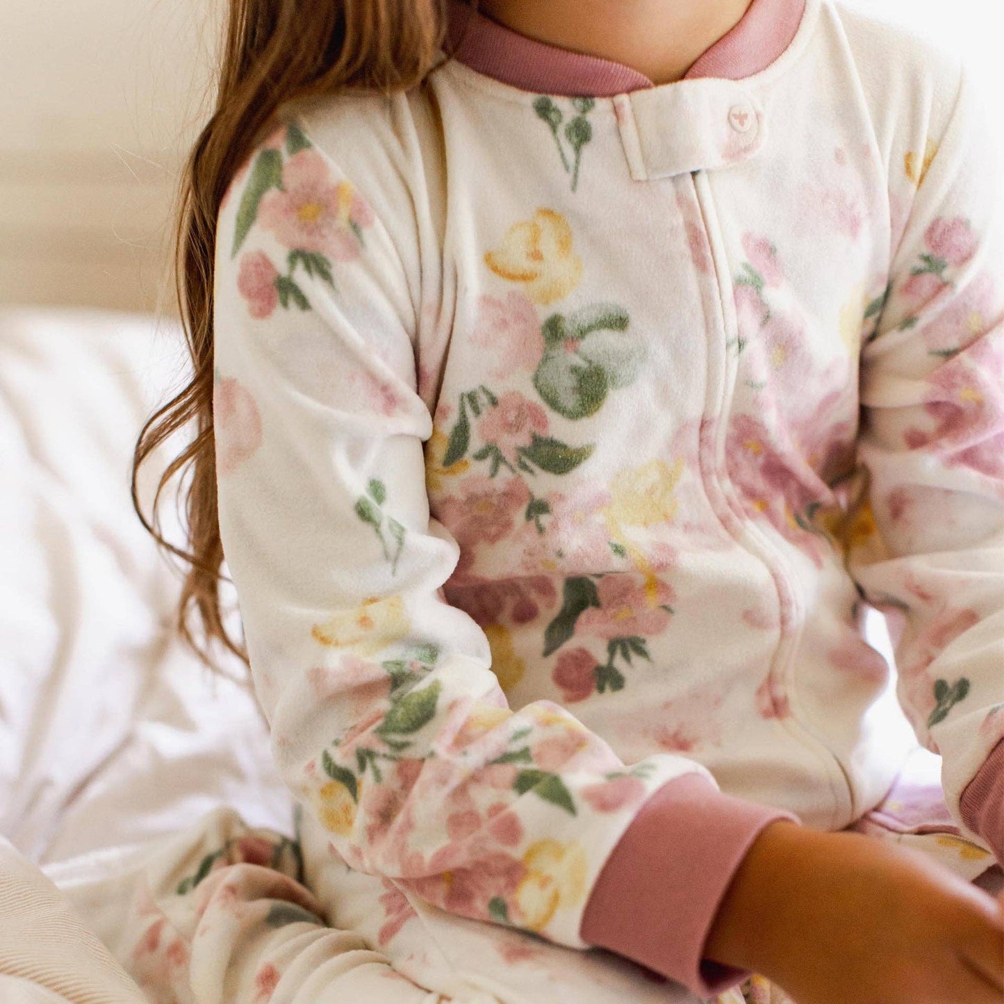Burt's Bees Baby - Floral Fields polarbee™ Repreve® Fleece Pajamas: 24M