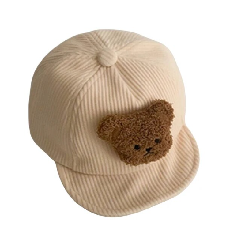 The New Class - Teddy Corduroy Hat: Black Bear