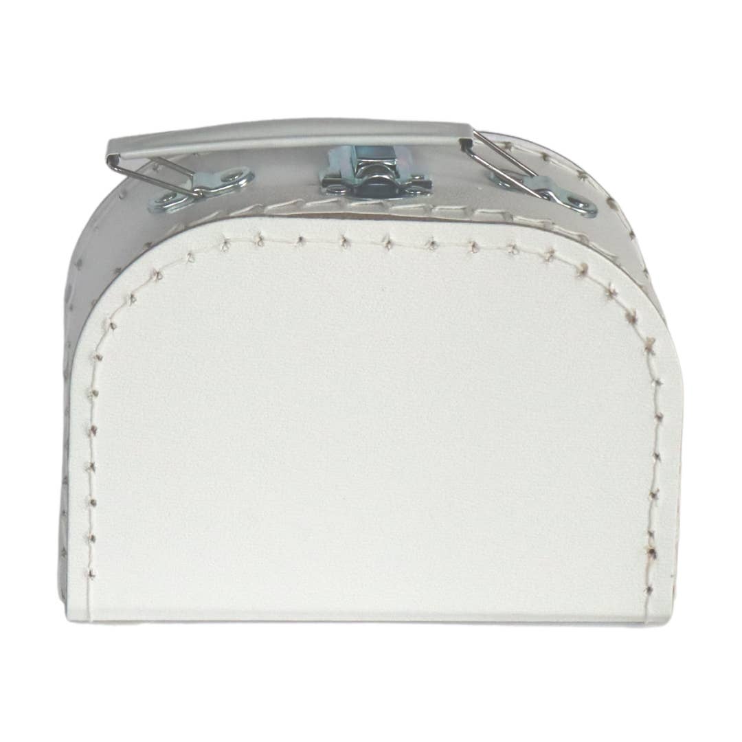 WHITE briefcase 16 cm