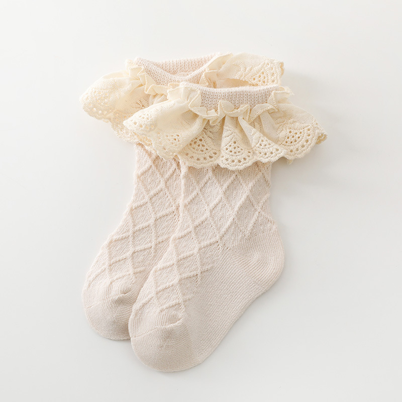 Annie & Charles® baby socks with ruffles