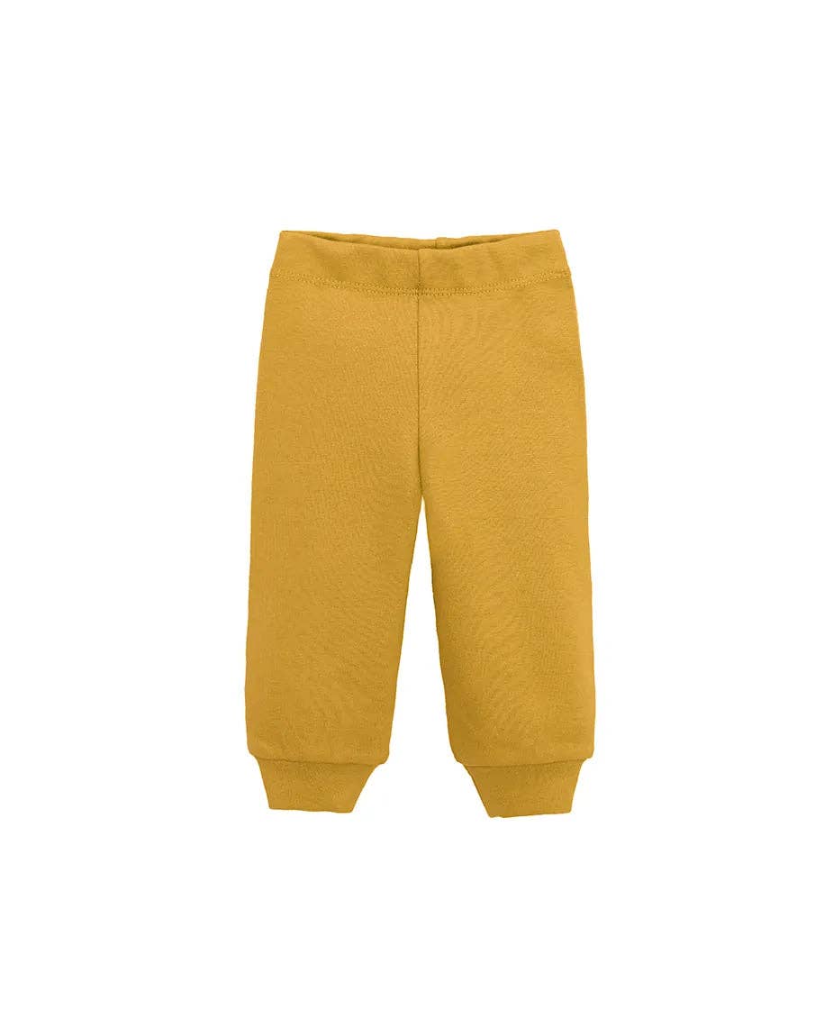 Lilax - Baby Cotton Sweatshirt & Sweatpant Set: Olive Green / 3-6M