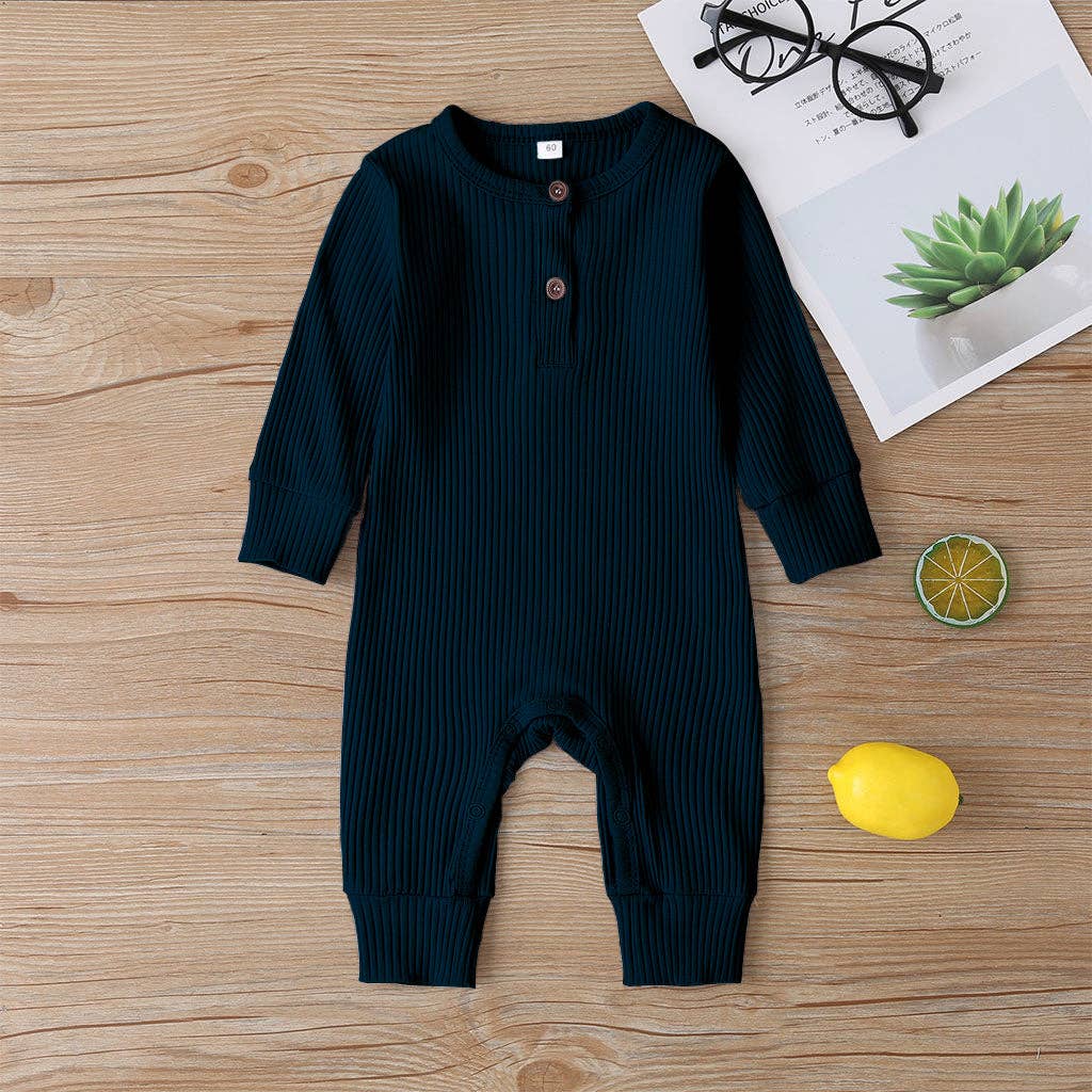PatPat - Baby Boy / Girl Cotton Knitted Style  Cardigan Jumpsuit: Pink / 0-3 Months