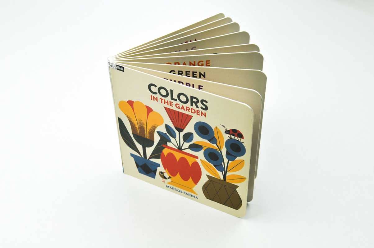 Simon & Schuster - Babylink: Colors in the Garden by Marcos Farina: Board Books; 16 pages / English