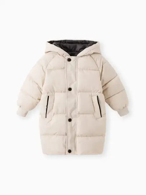PatPat - Toddler/Kid Unisex Basic Solid Color Button Padded Coat: Blue / 4-5T