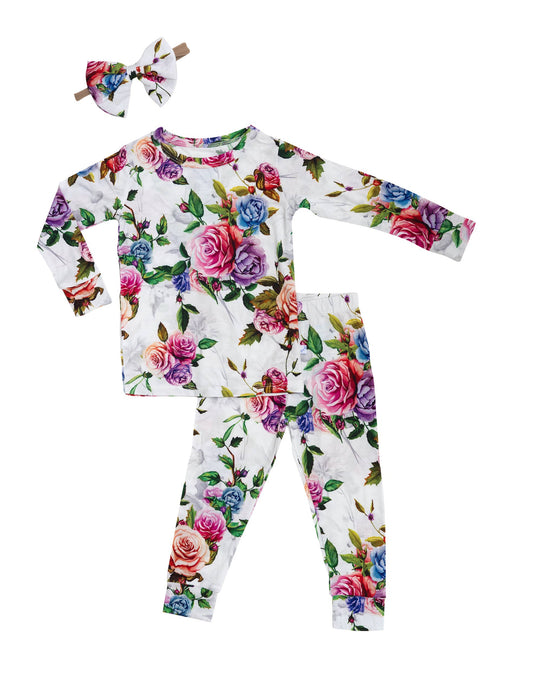 Wild Rose Long Sleeve Pajamas