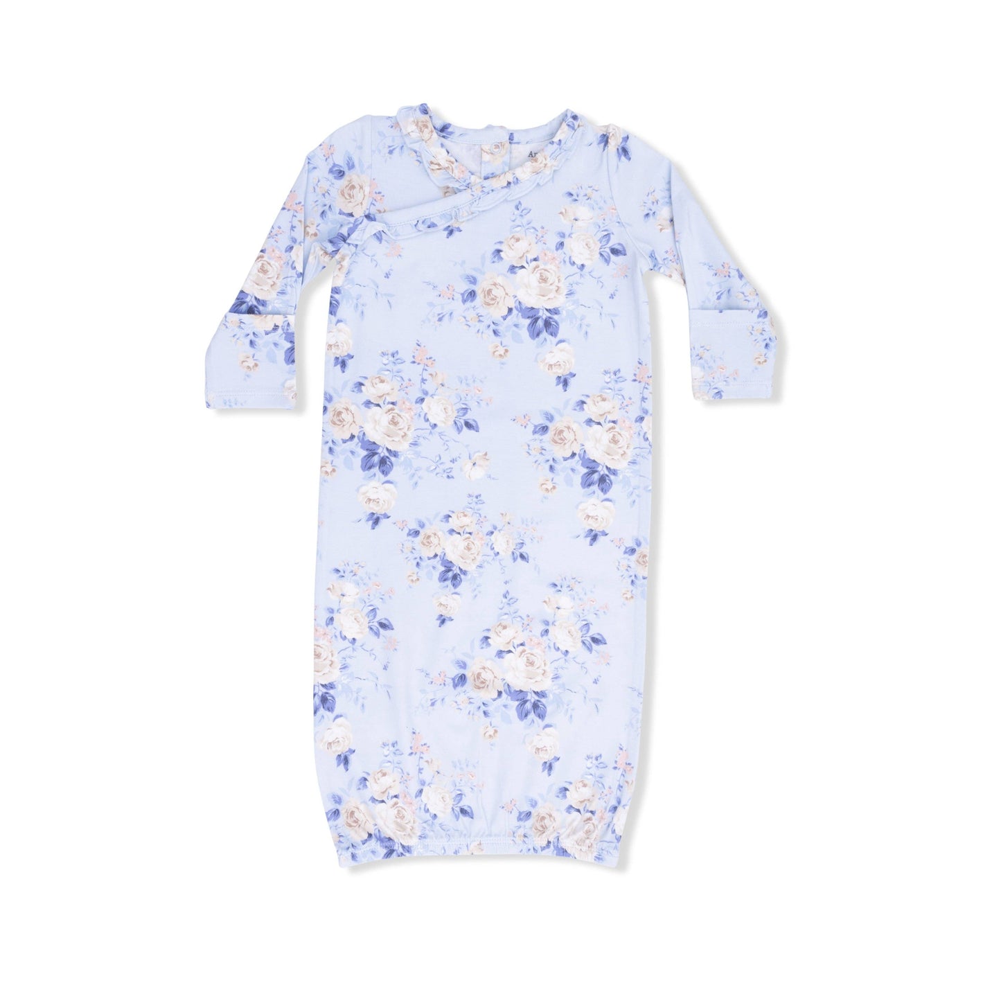 Angel Dear - Ashley Rose Floral - Kimono Gown & Knot Headband: 0-3M