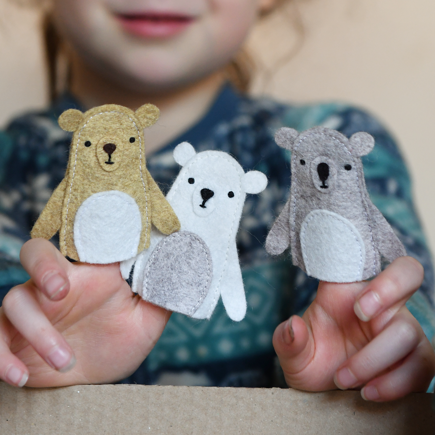 Make Your Own Bear Finger Puppets Craft Kit