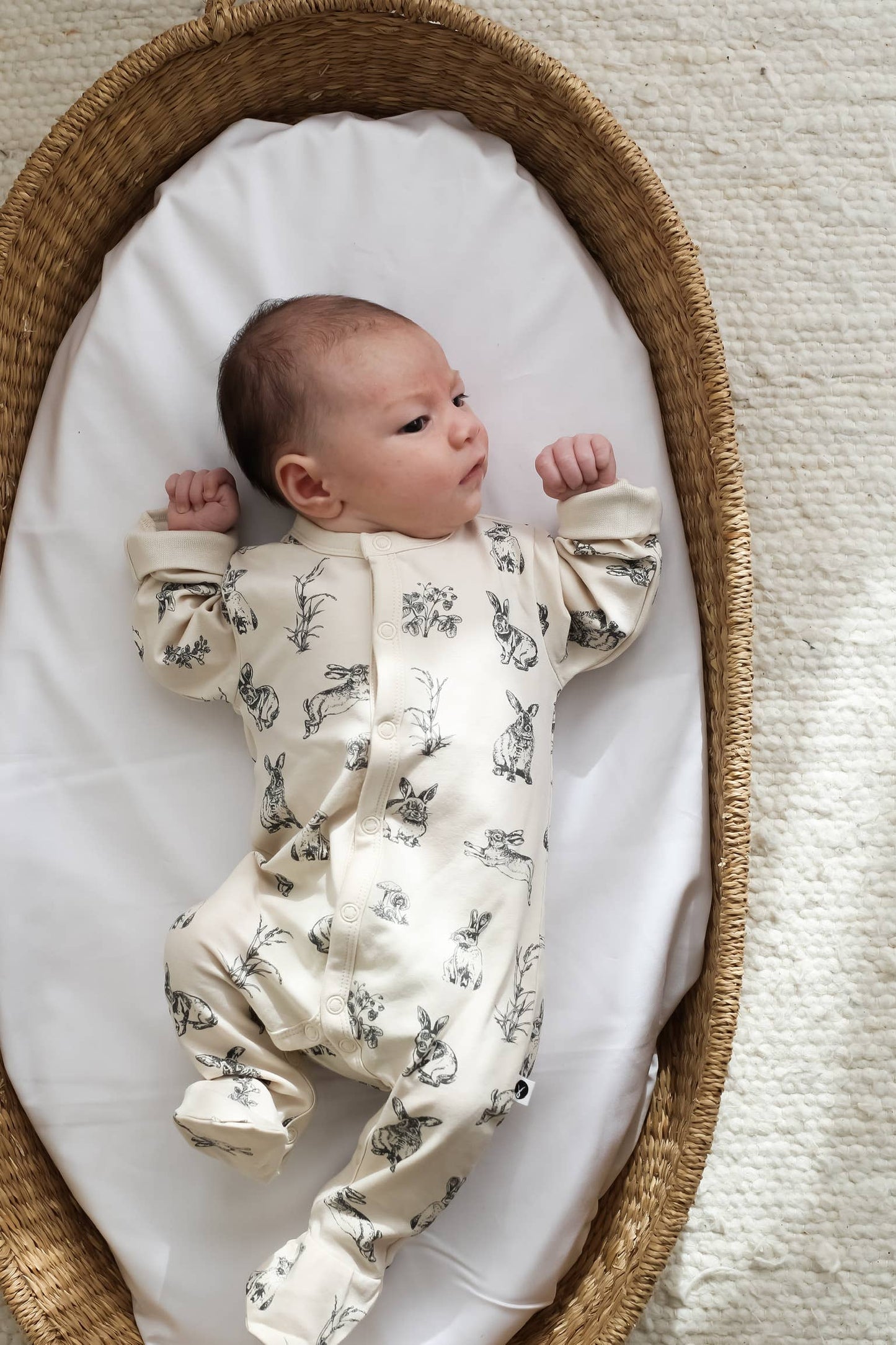 Essentials Baby Sleep Suit - Almond