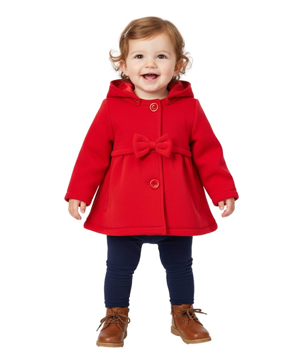 Unik - Baby Jacket with Bow 2-4: Red / 2