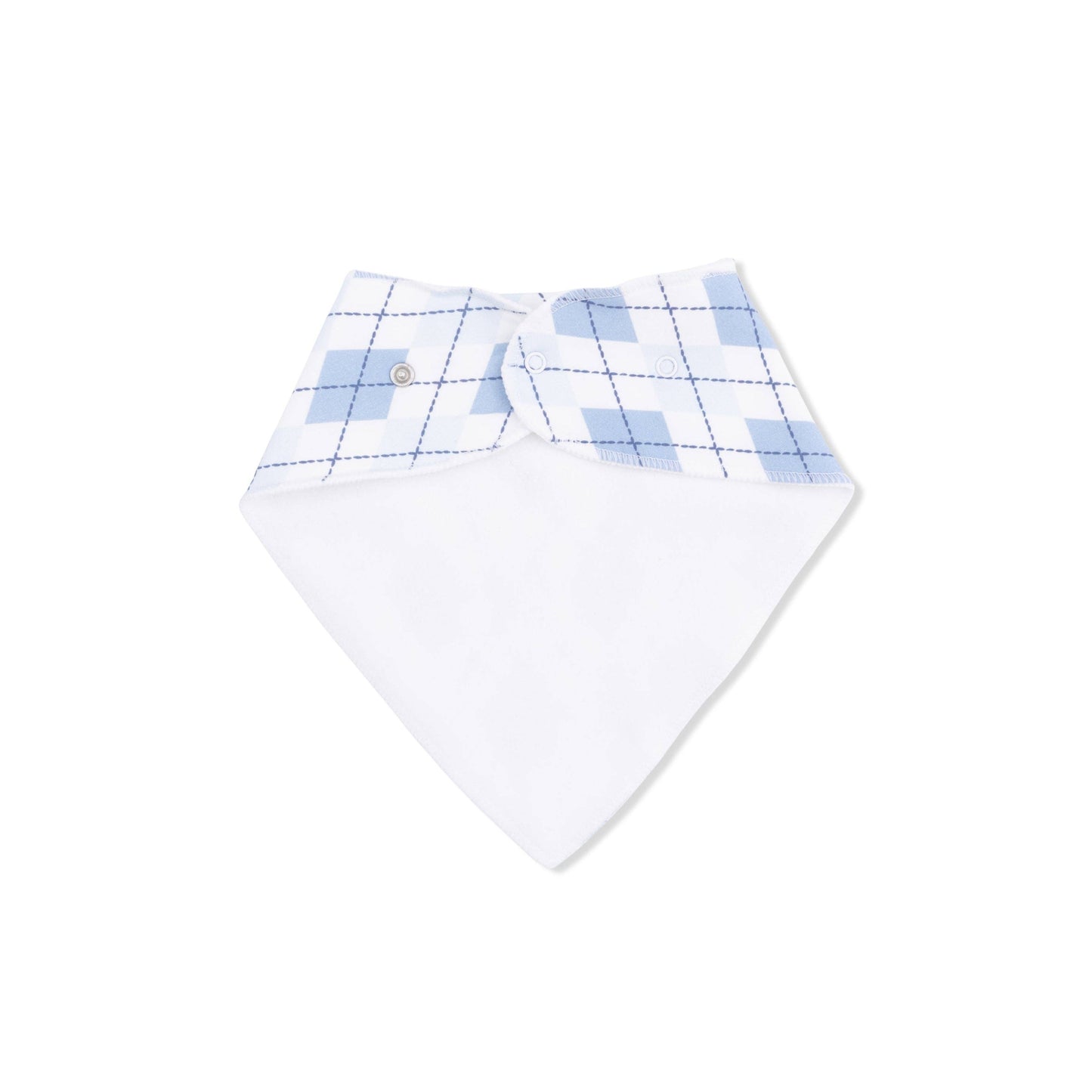 Angel Dear - Blue Argyle - Bandana Bib: O/S