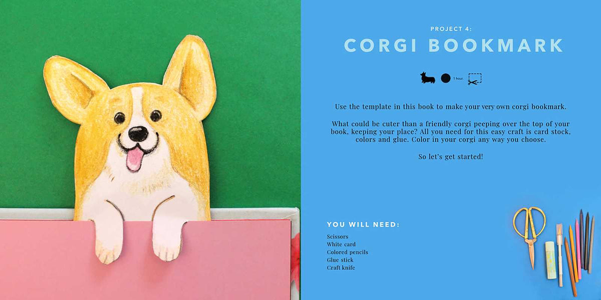 Simon & Schuster - Corgi Crafts by Ellen Deakin: Paper Over Board; 200 pages / English