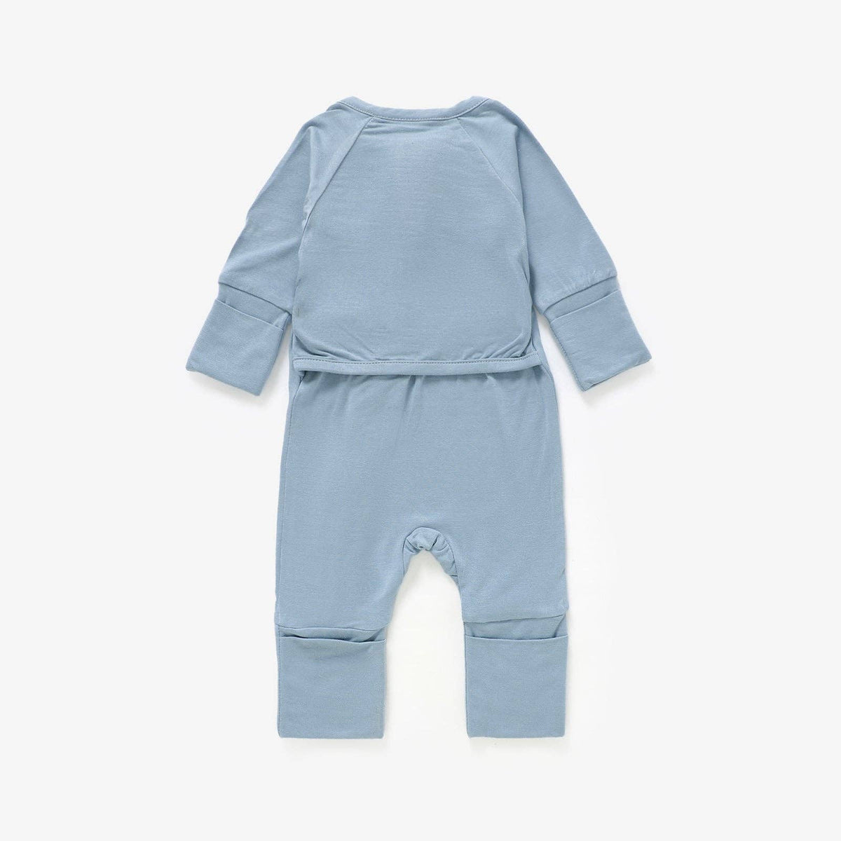 Meemo Jeemo - Peek-A-Poo Bamboo Pajama in Blue: 0-3 Months