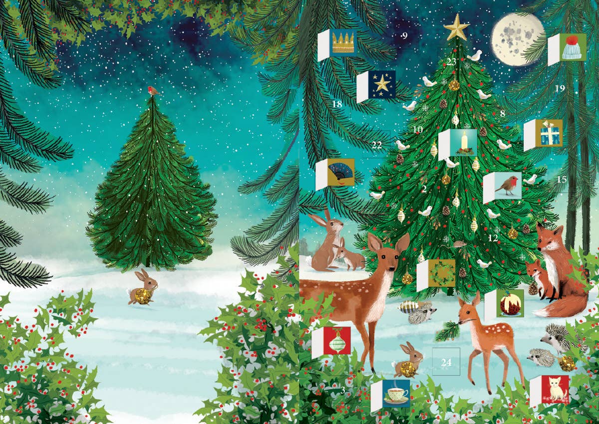 Heart Of The Forest Advent calendar card - ACC 077