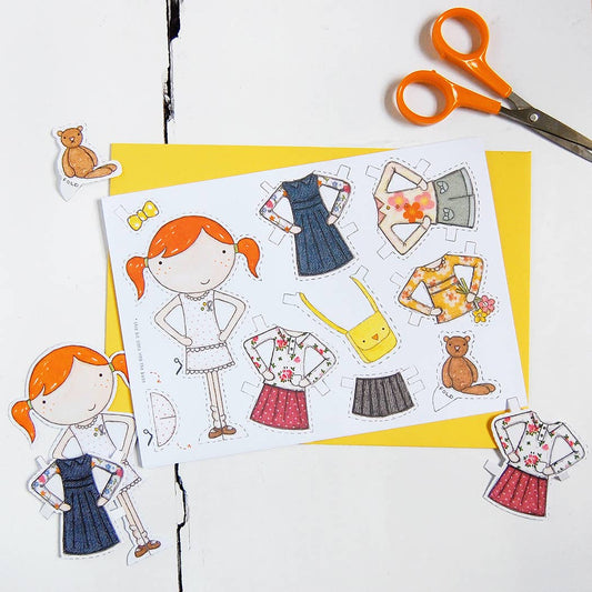 Clara Paper Doll Signature Outfits Card