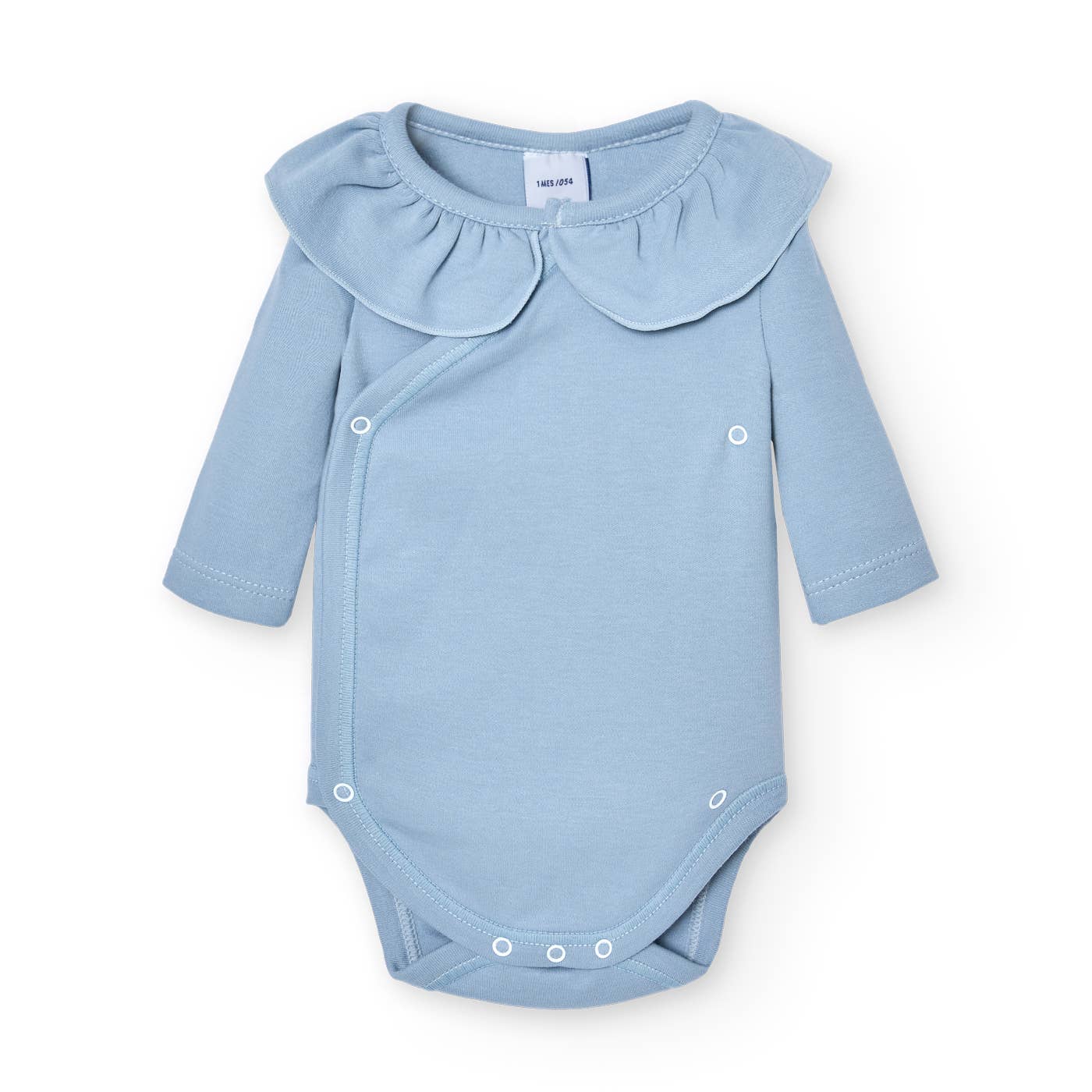 CROSSED BODY WITH RUFFLE NECK