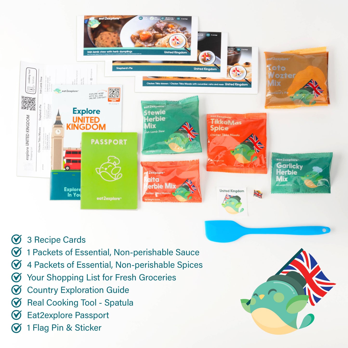 explore UK food & cultural experiential cooking kit
