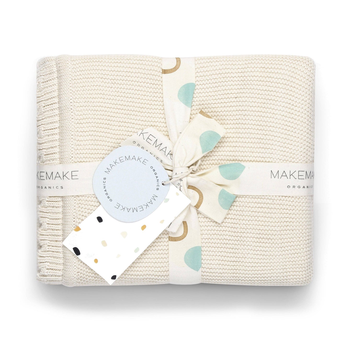 Organic Cotton Scalloped Baby Blanket - Vanilla Natural