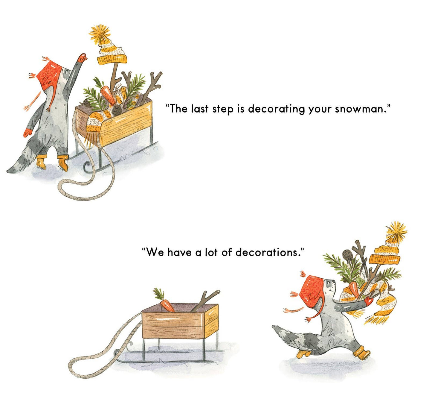 Sleeping Bear Press - Raccoon's Perfect Snowman Picture Book