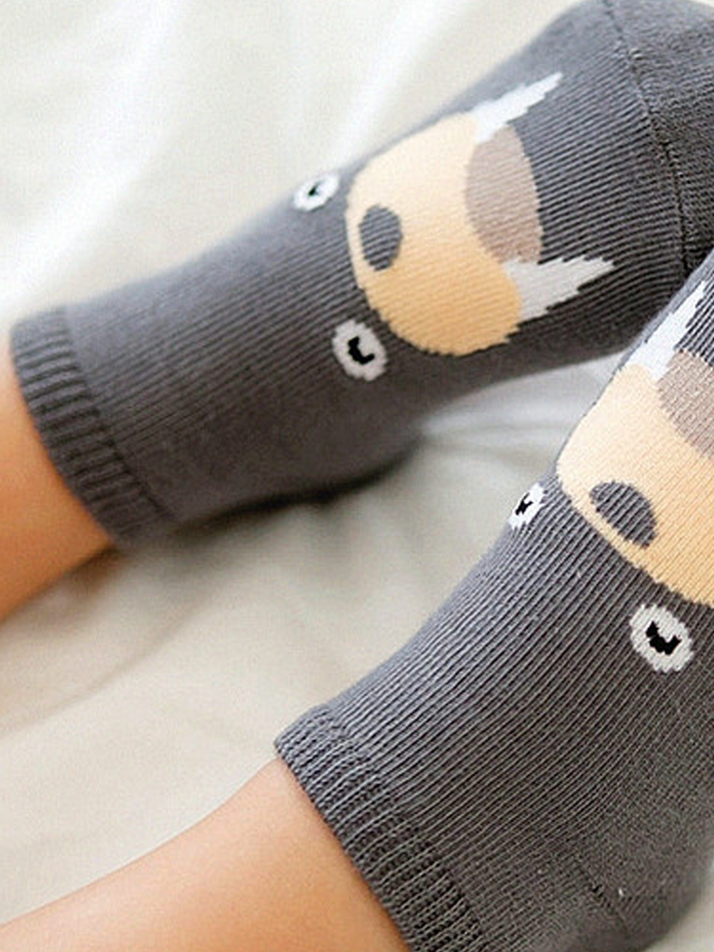 PatPat - Baby / Toddler Cartoon Floor Socks: Dark Grey / 3-6 Months