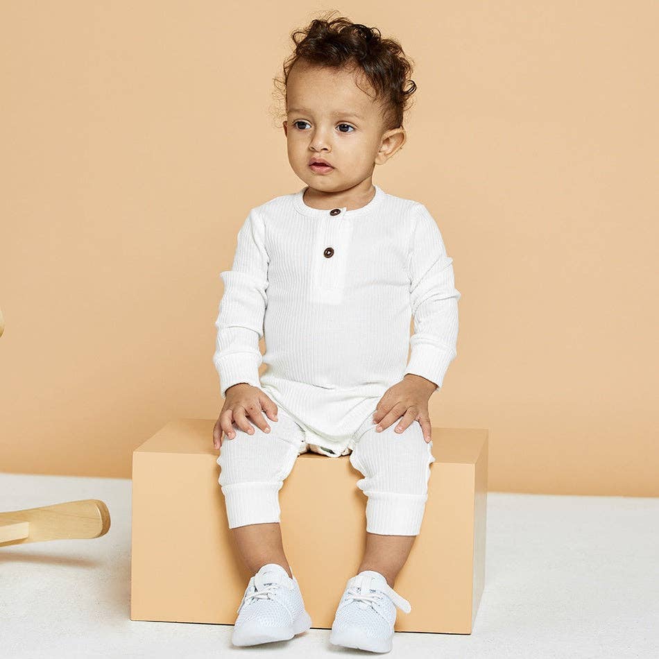 PatPat - Baby Boy / Girl Cotton Knitted Style  Cardigan Jumpsuit: Green / 9-12 Months