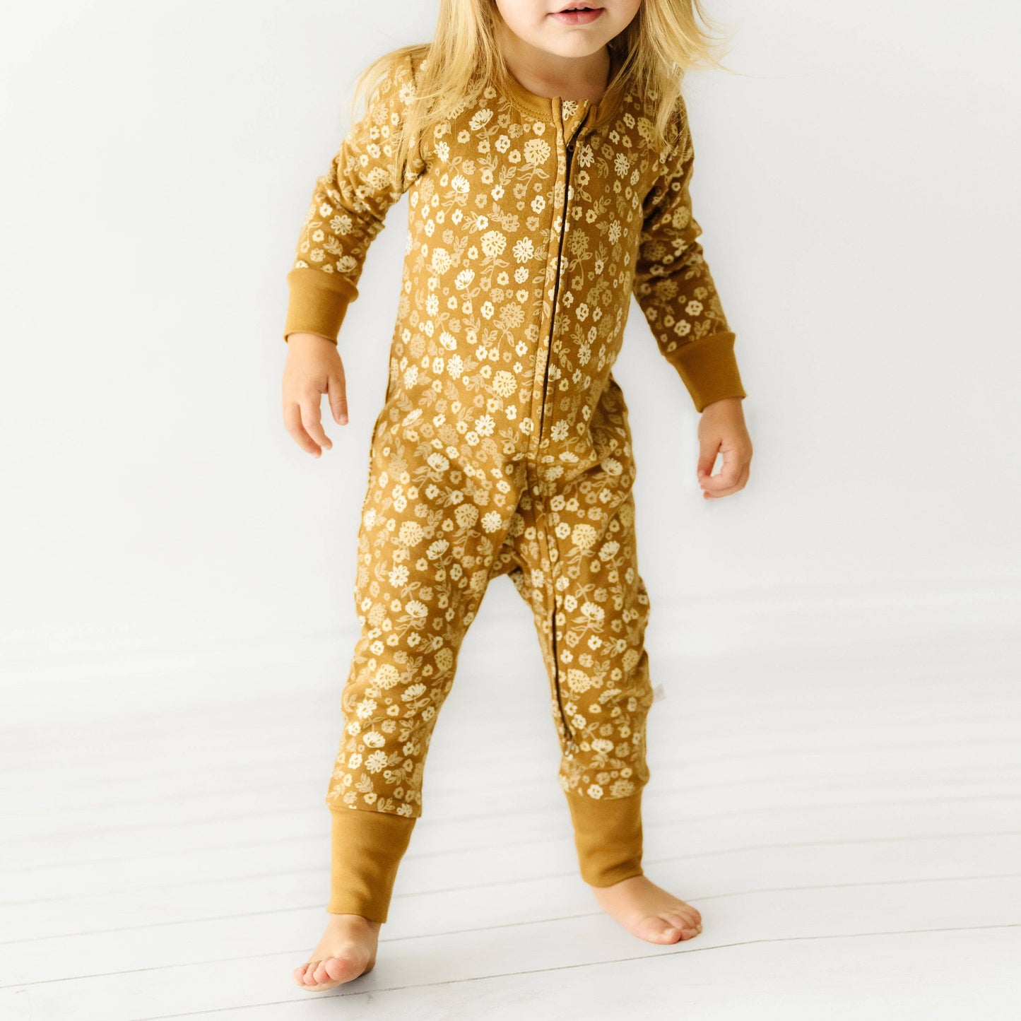 Organic 2-Way Zip Romper - Wildflower