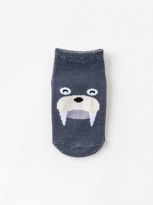 PatPat - Baby / Toddler Cartoon Floor Socks: Dark Grey / 3-6 Months