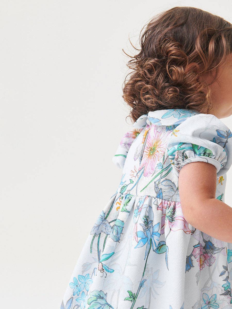 Spring And Summer Baby Girls Peter Pan Collar Short Sleeves
