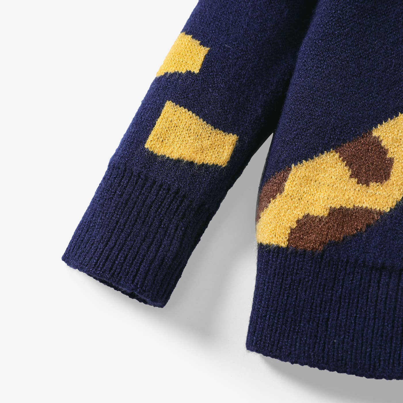 PatPat - Baby Boy Giraffe Embroidery Long-sleeve Sweater: 9-12M