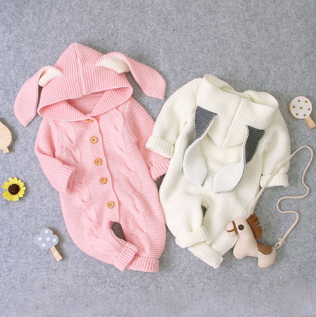 Rabbit Ears Knit Jumpsuit