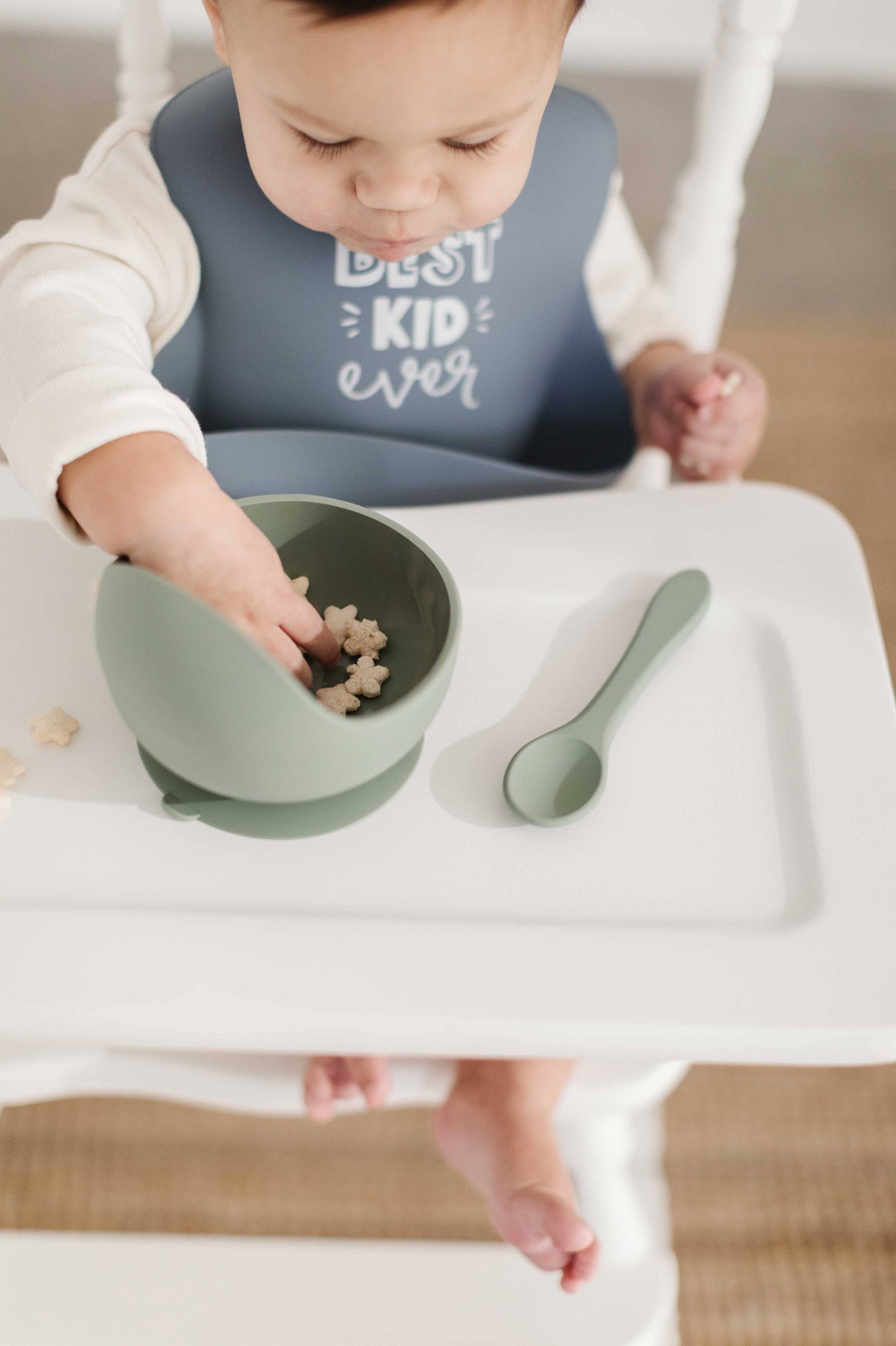 Sage Green Silicone Spoon
