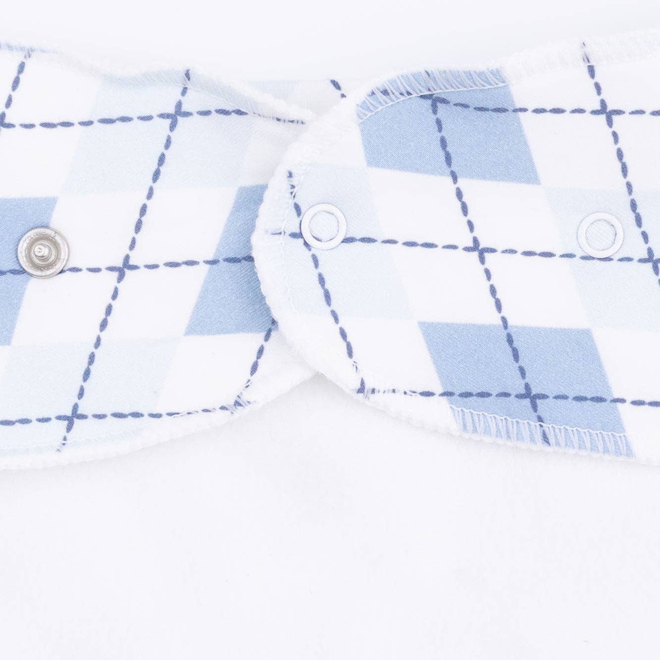 Angel Dear - Blue Argyle - Bandana Bib: O/S