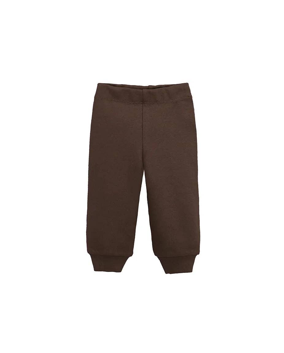 Lilax - Baby Cotton Sweatshirt & Sweatpant Set: Olive Green / 6-9M