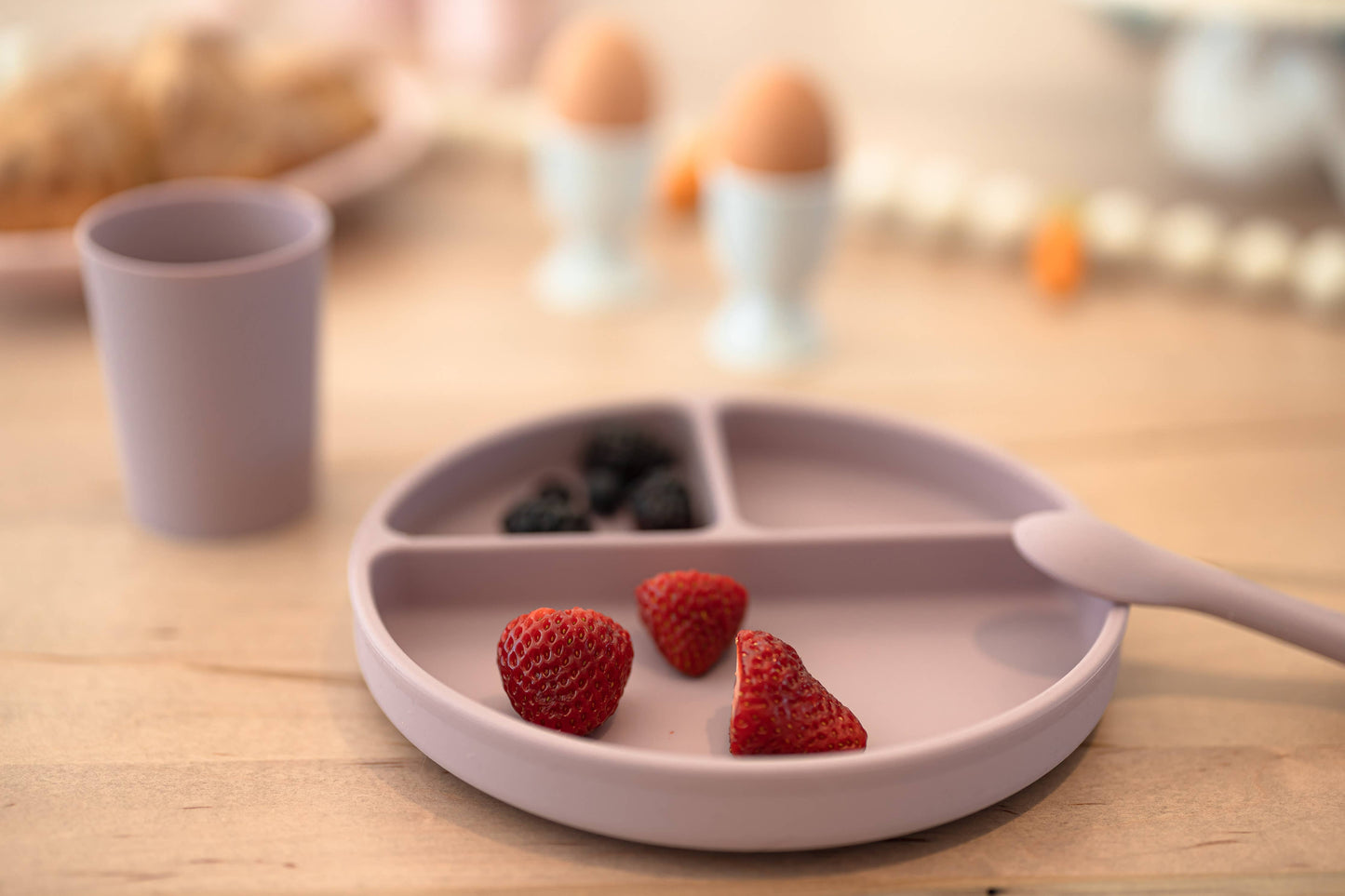 Pale Mauve Silicone Spoon