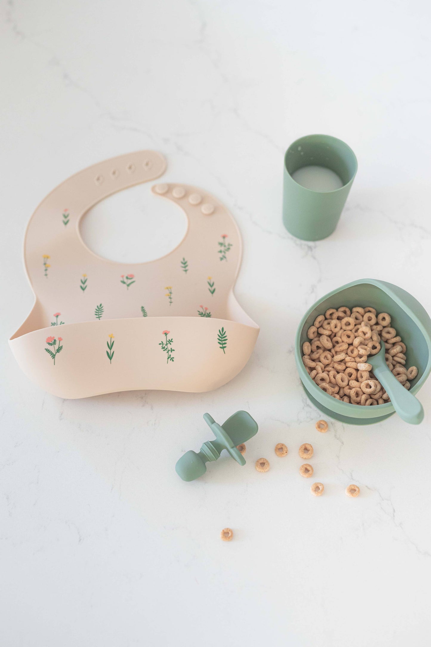Sage Green Suction Divider Plate