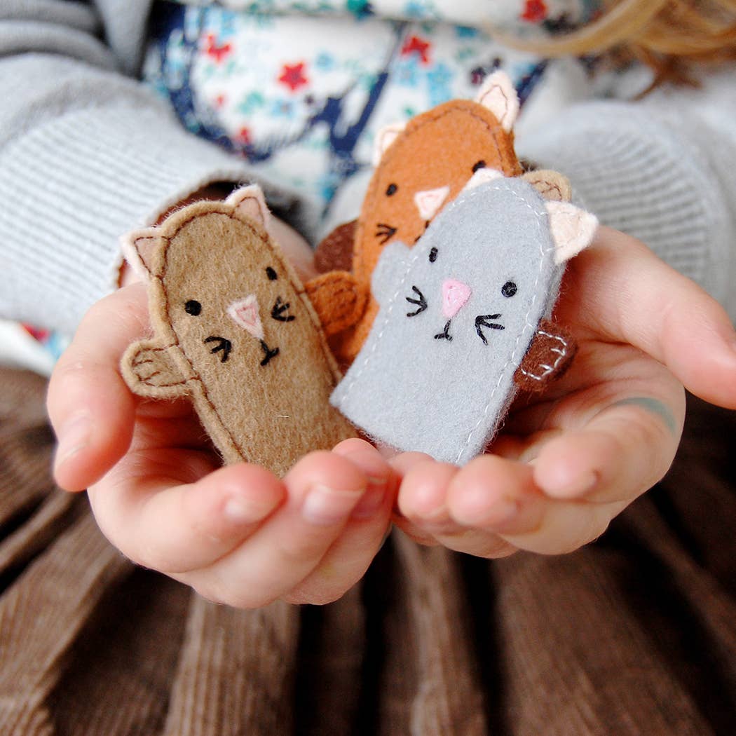 Make Your Own Kitten Finger Puppets Craft Kit