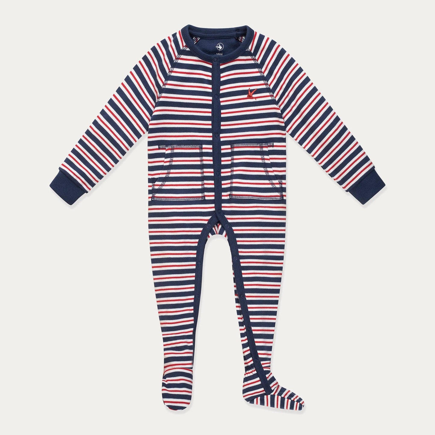 Nautical Striped Footed Pajamas