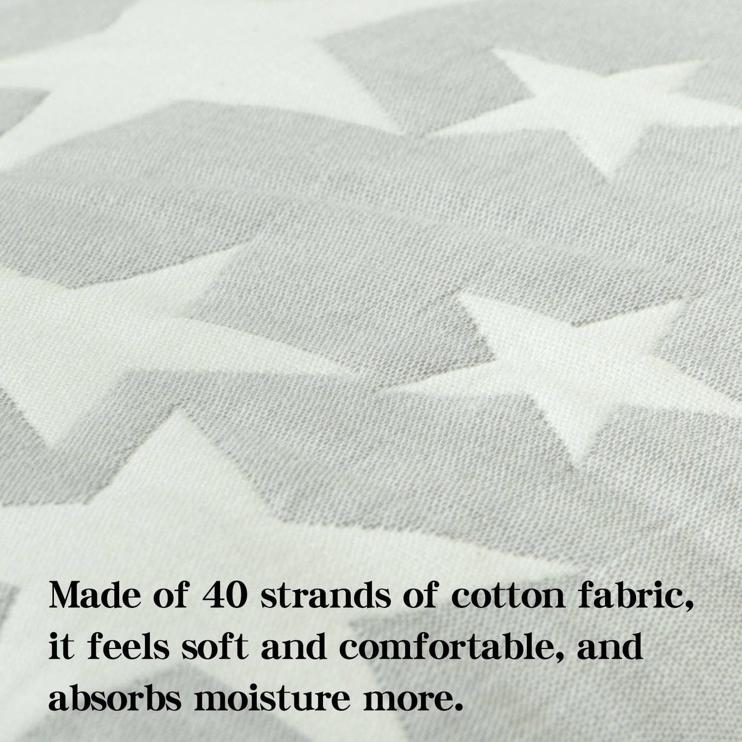 Bay & Loom - 3 Layer Muslin Cotton Jacquard Toddler Blanket: Blue / 30 x 40 inches