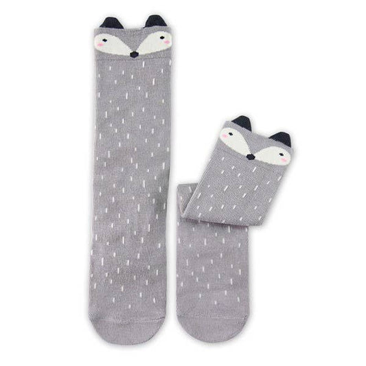 Vaenait Baby - Raccoon- Grey Knee Socks: Grey / S (1-3T)