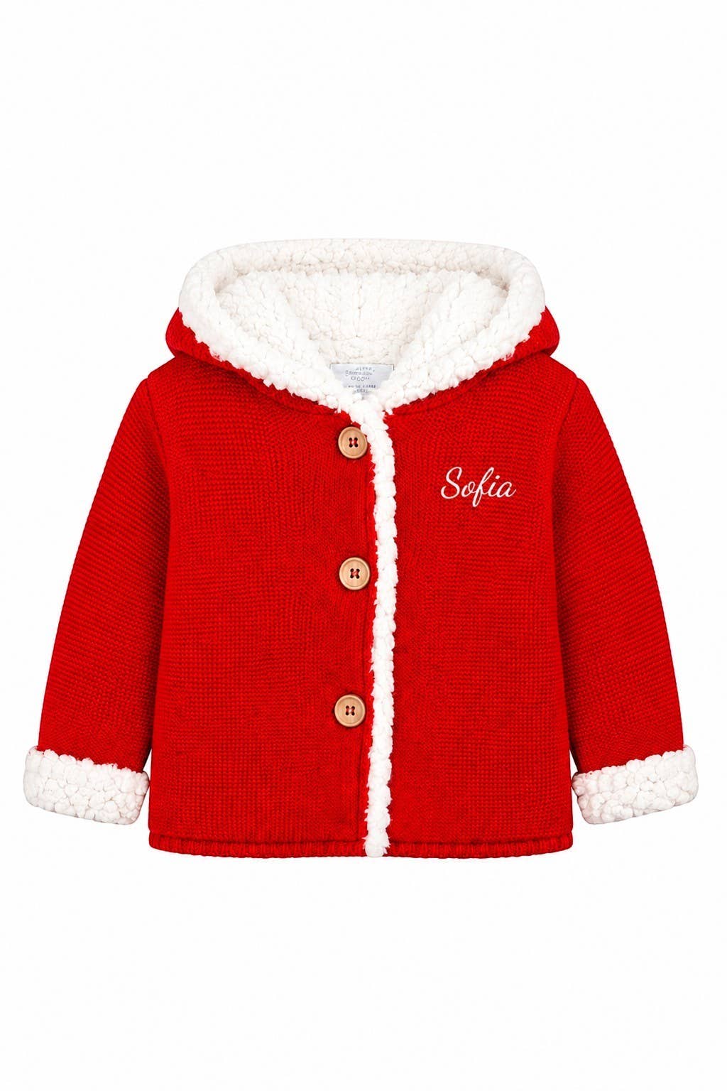 Julius Berger & Carriage Boutique - Carriage Boutique Sherpa-Lined Hooded Jacket Red: Red / 6M