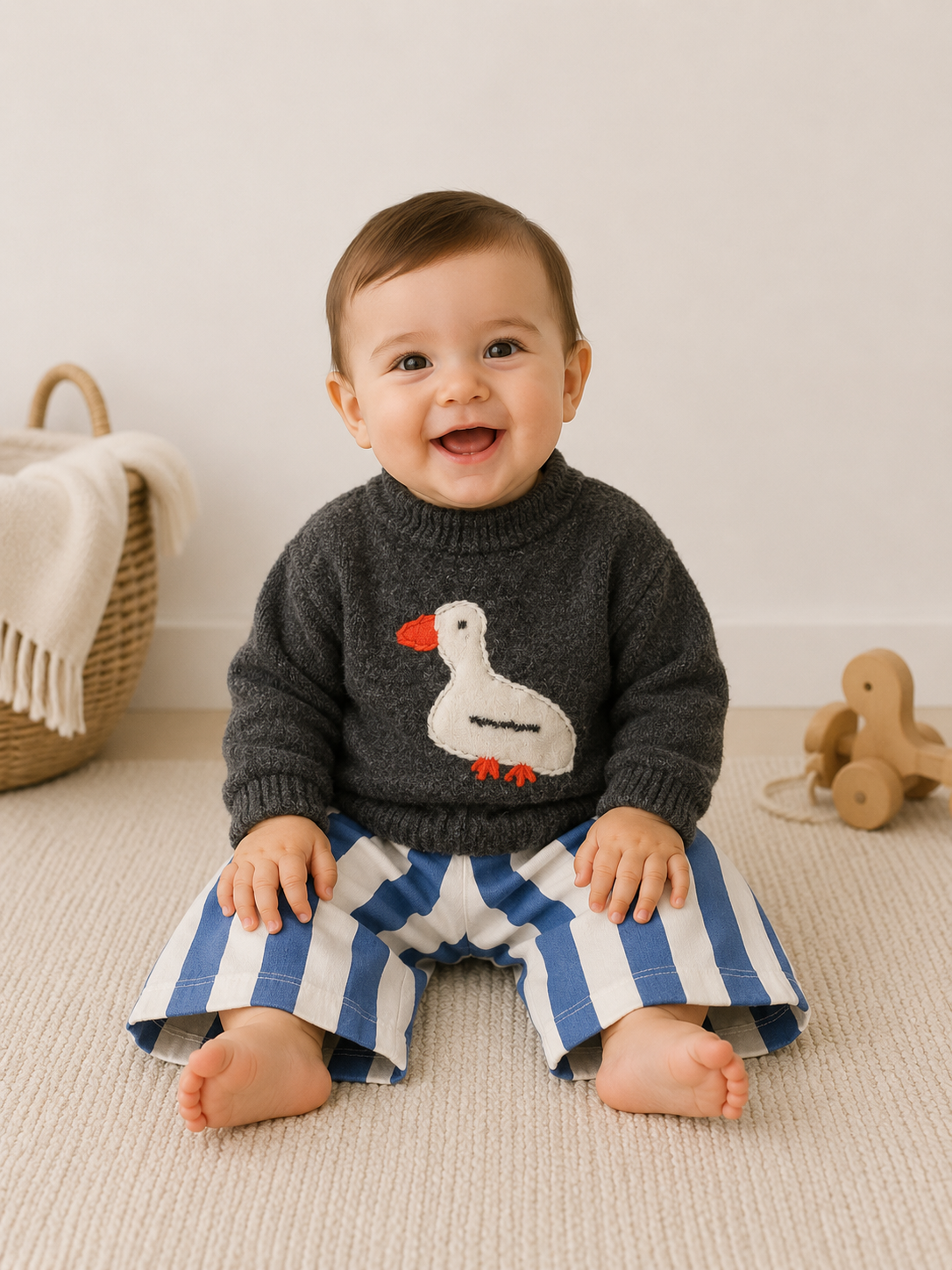 Birdie Lane Baby + Kids - Silly Goose Sweater: 12-24 Months