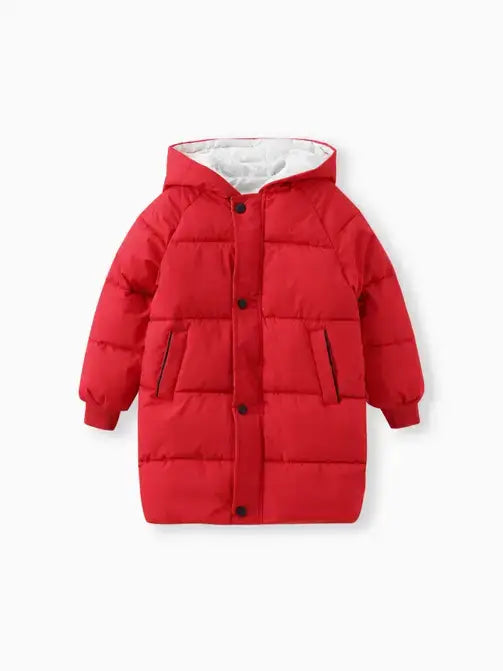 PatPat - Toddler/Kid Unisex Basic Solid Color Button Padded Coat: Green / 5-6T
