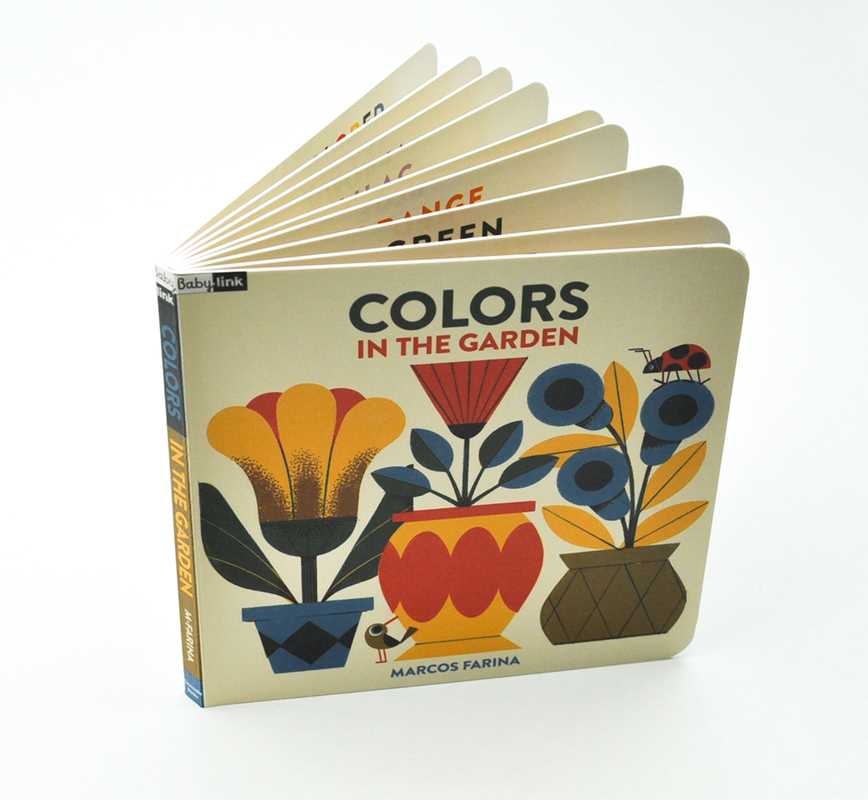 Simon & Schuster - Babylink: Colors in the Garden by Marcos Farina: Board Books; 16 pages / English