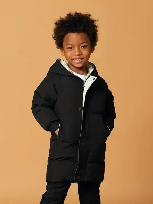 PatPat - Toddler/Kid Unisex Basic Solid Color Button Padded Coat: Green / 6-7T