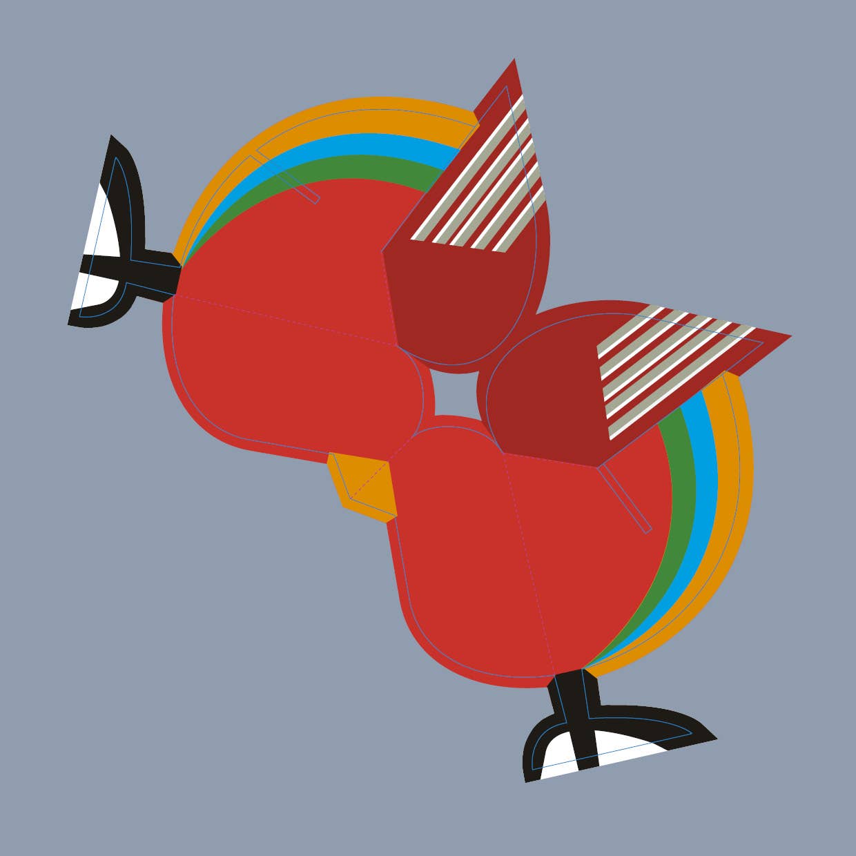 Schiffer Publishing - Birds: Fold & Play