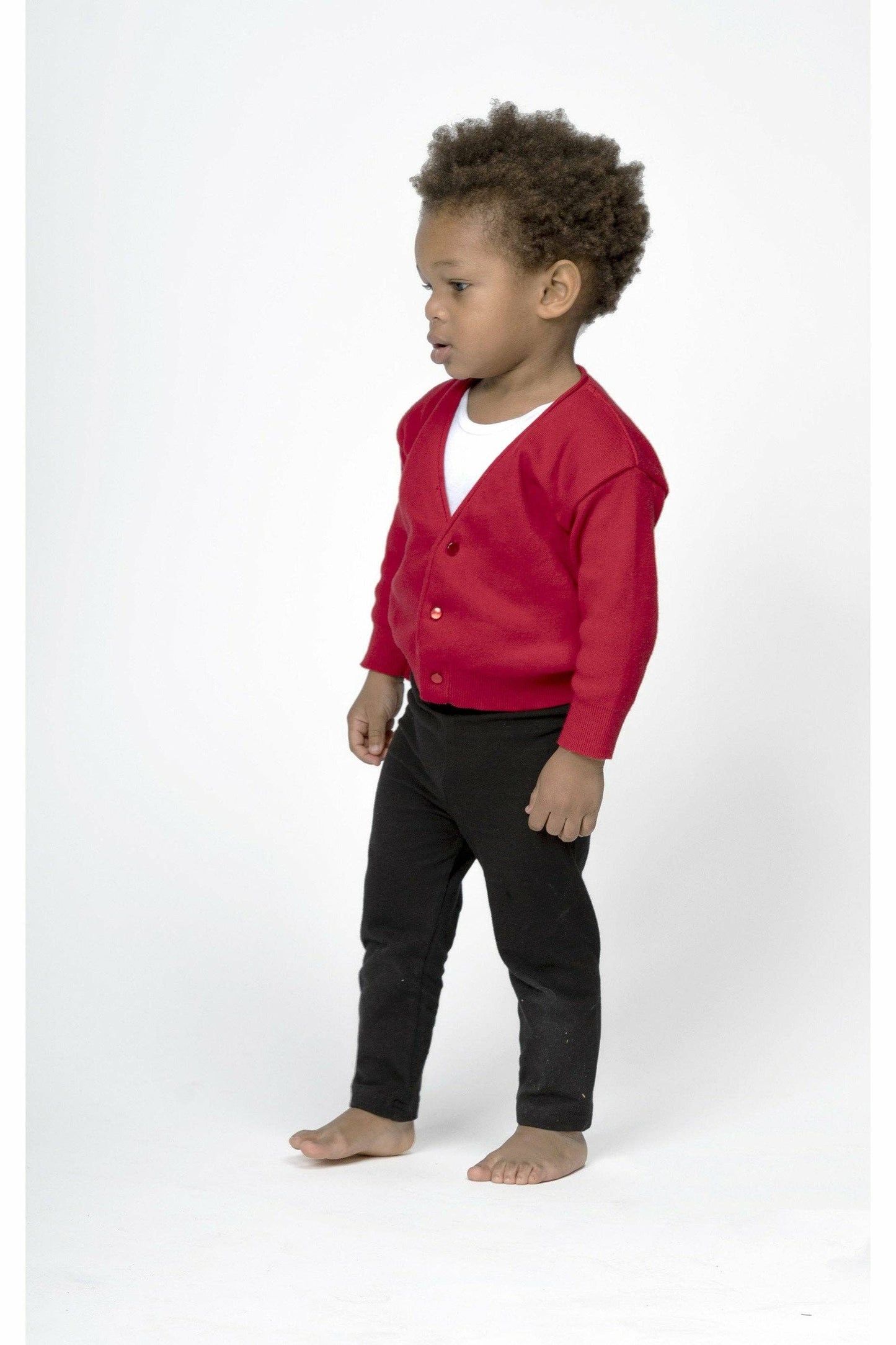 Red Cotton Cardigan