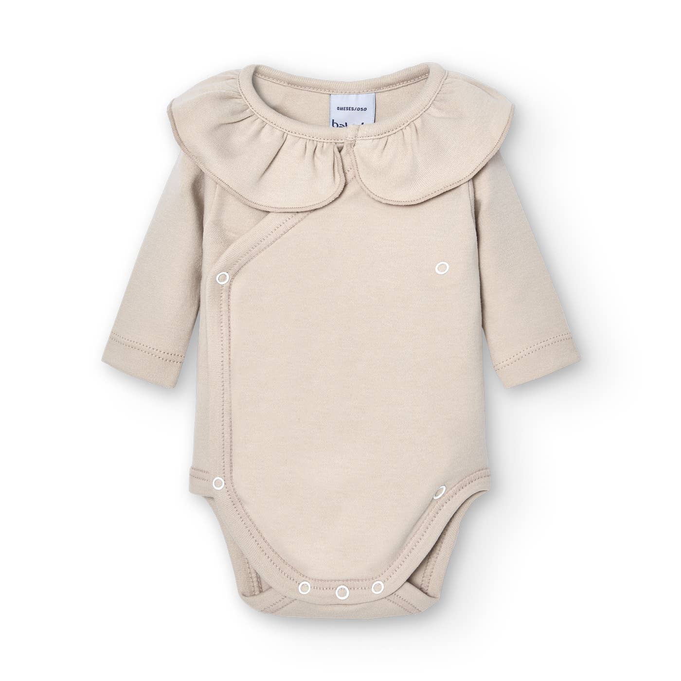 CROSSED BODY WITH RUFFLE NECK