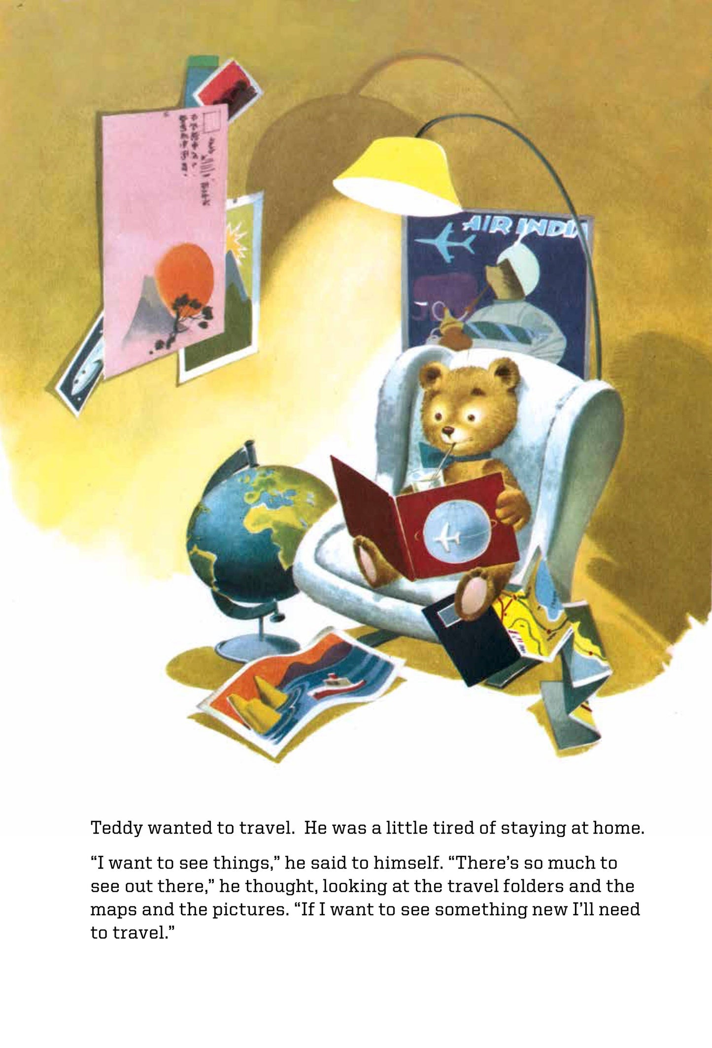 Laughing Elephant Books - Teddy's Travels - Children's Picture Book-Vintage